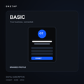 ONETAP Basic: branded digital business profile