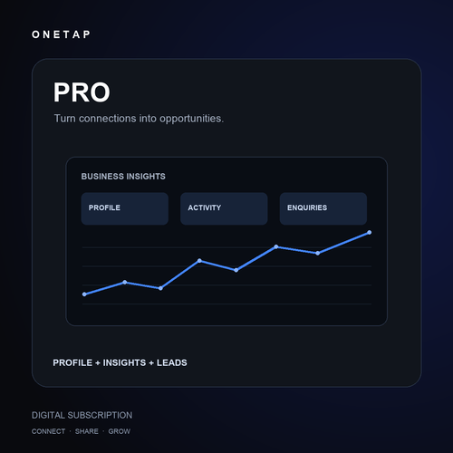 ONETAP Pro: profile, insights and leads